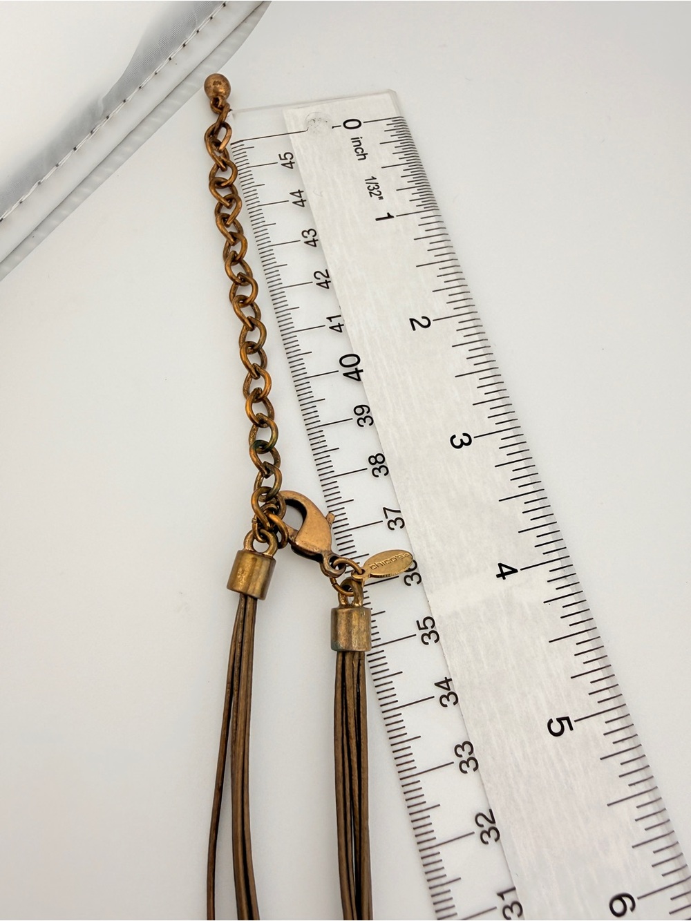 Chico's Copper Multi-Strand Statement Necklace Boho Cross Pendant - Picture 7 of 7